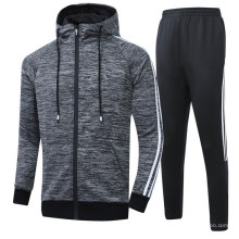 Heather Melange Sweat Sports Running Sweat Tracksuit Made of Cotton Fabric